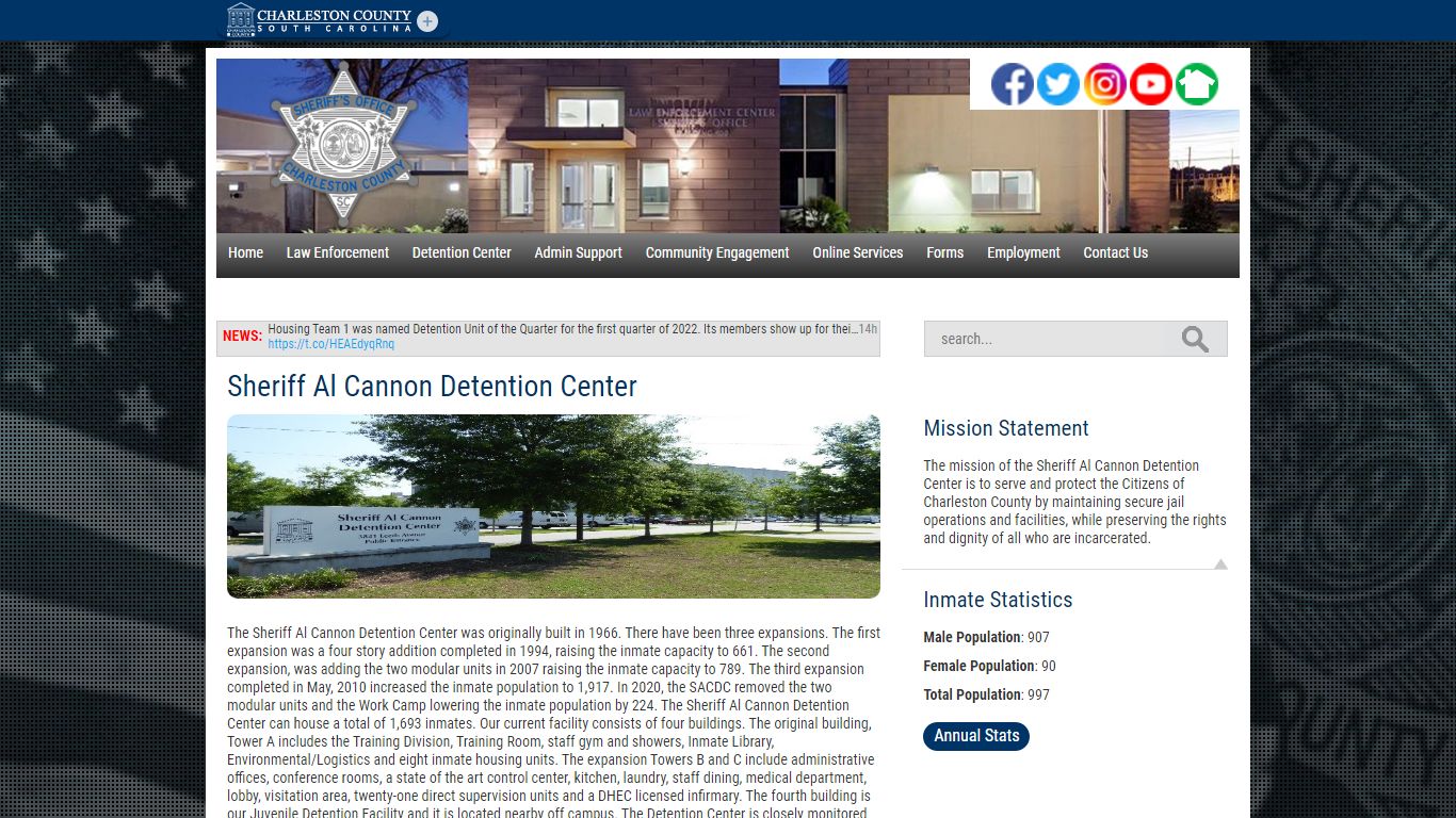 Sheriff Al Cannon Detention Center | Charleston County, SC