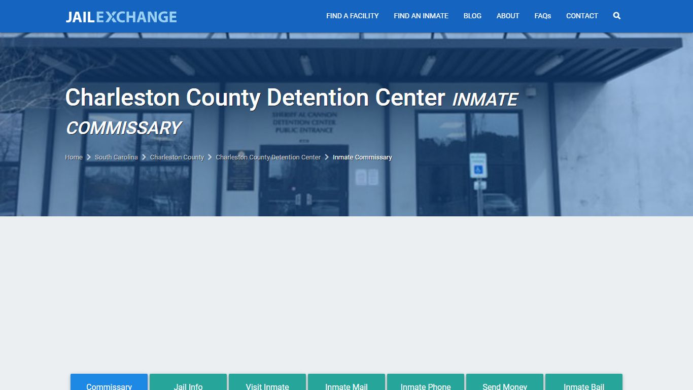 Charleston County Detention Center Inmate Commissary - JAIL EXCHANGE