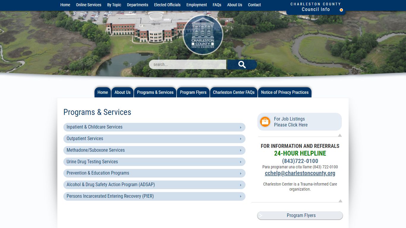 Programs & Services | Charleston Center